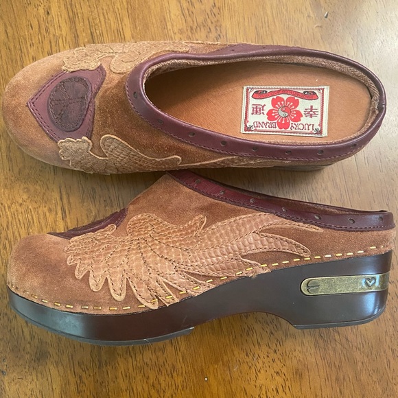 Lucky Brand Wooden Clogs / Mules. - Picture 5 of 6